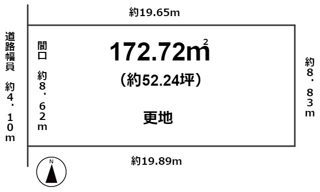 小山堀池町 土地の土地図