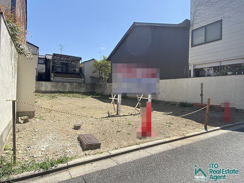 小山堀池町 土地の前面道路含む現地写真