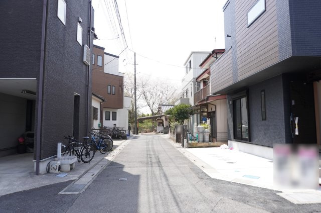 越谷市大成町 新築戸建の前面道路含む現地写真