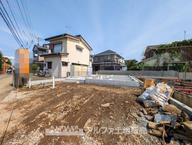 昭島市田中町１丁目の新築一戸建の外観|耐火性、断熱性、防音性の高いパワーボードを採用。広がる青空の下、快適な新生活をスタートしませんか。