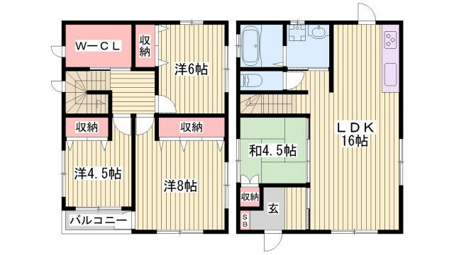 御立東2丁目一戸建ての間取り