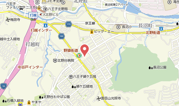 祝　成約済み　八王子市　絹ヶ丘　中古戸建の地図|～仲介手数料無料☆八王子ひなた不動産～八王子市絹ヶ丘　中古戸建