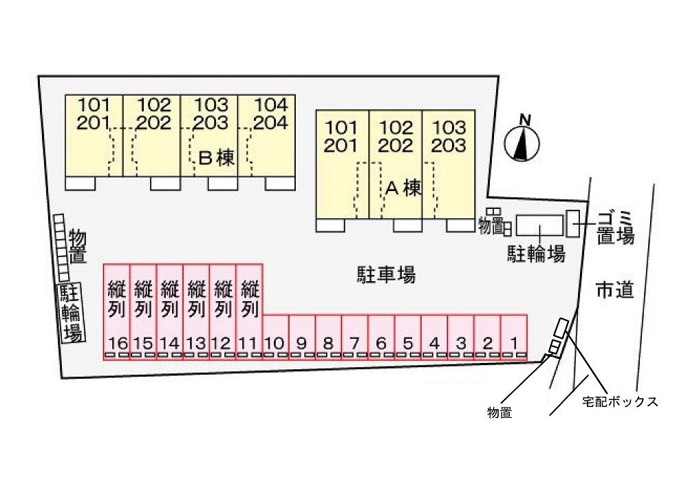 メルディア　Ｂの区画図