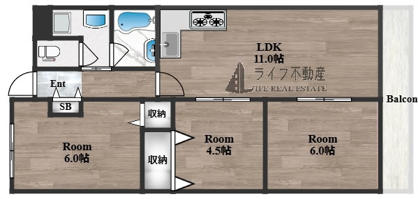 八戸ノ里第3ガーデンハイツB棟