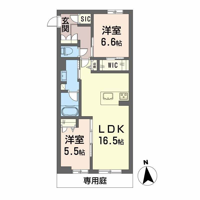 シャーメゾンレジデンス夜明の間取り|使い勝手の良い間取りです♪