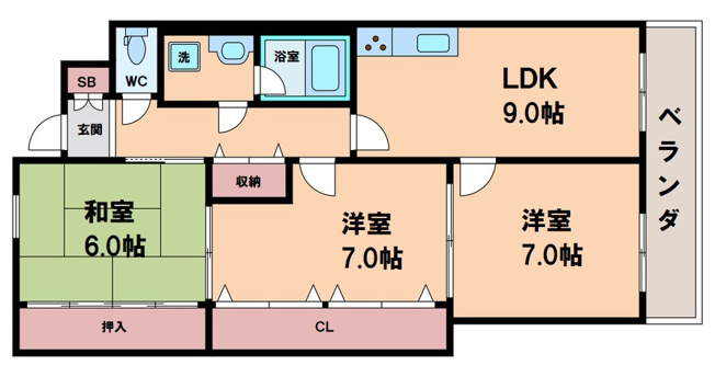 【間取り】 | ヒルトン幸和