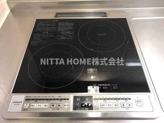 サクラＧ・ＭハイツⅢの設備|2口コンロ付きですぐにお料理が始められますね(^。^)