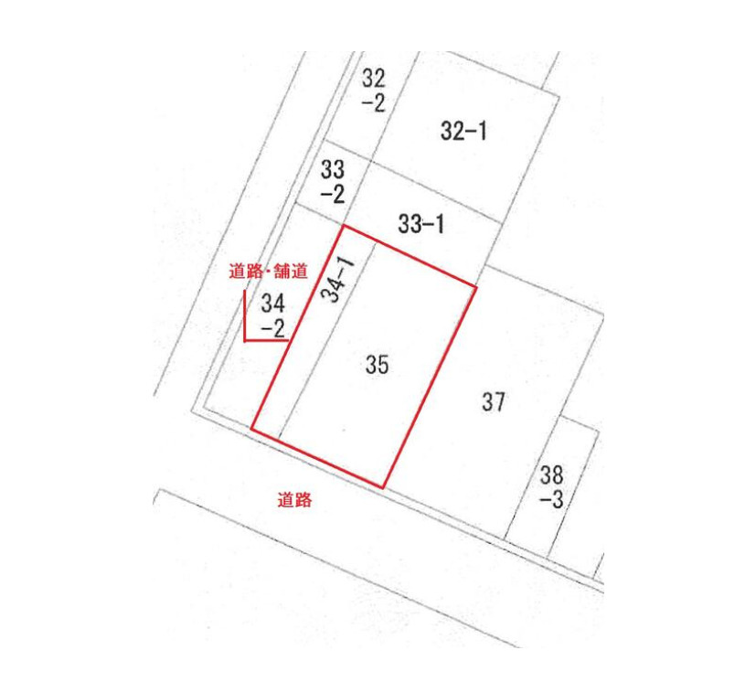郡山市麓山一丁目　事務所用地の土地図
