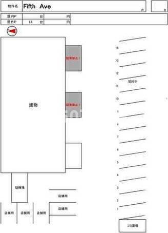Fifth　Aveの駐車場