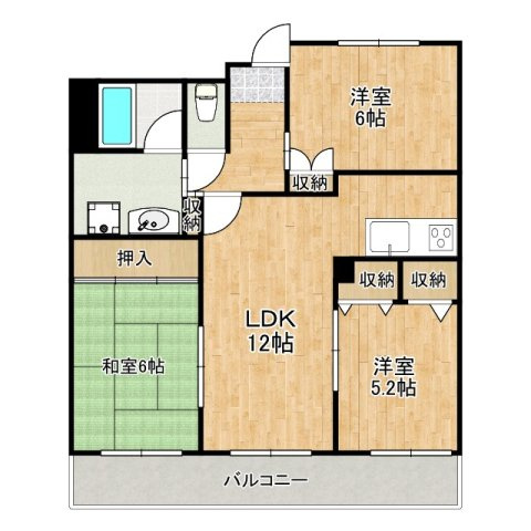 ギャザ豊田シティハイツの間取り