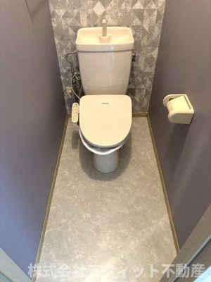 【トイレ】 | ハイカムール髙橋B棟 | 温水洗浄暖房便座