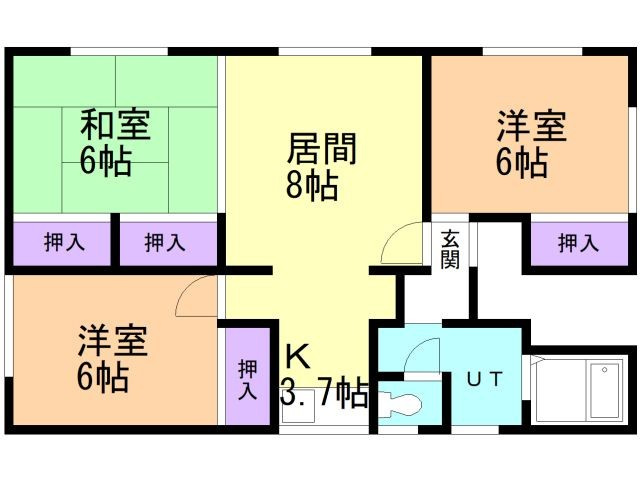 新川ハイツの間取り