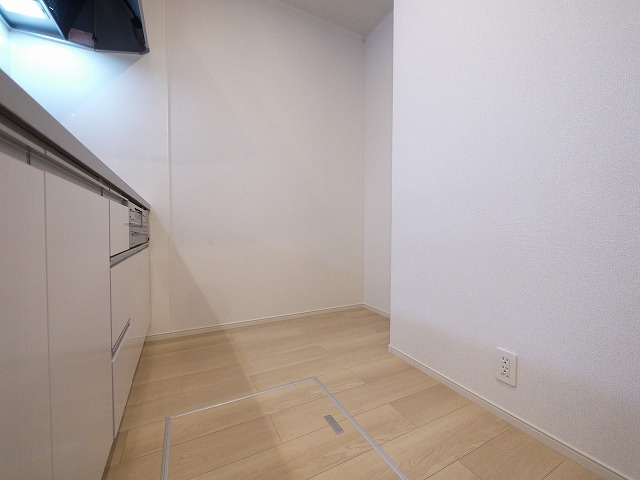 グランメゾンＴのキッチン|コンパクトなキッチンで掃除もラクラク