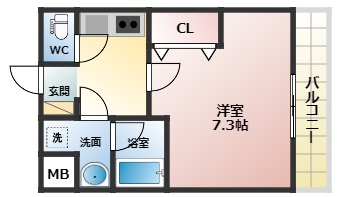 【間取り】 | フジパレス高見の里Ⅰ番館