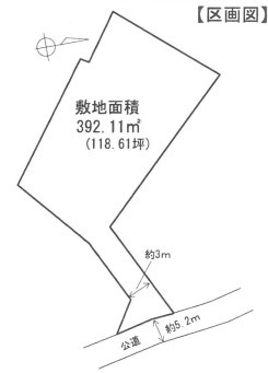日高市高岡　中古戸建の区画図