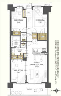 【間取り】 | ユトリシア五番街