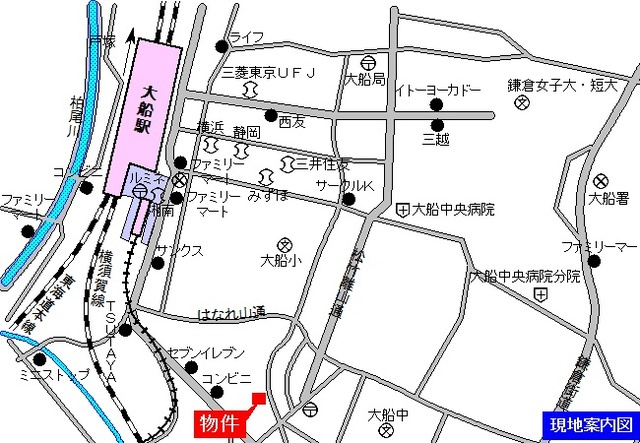 サンボナールＡの地図|案内図