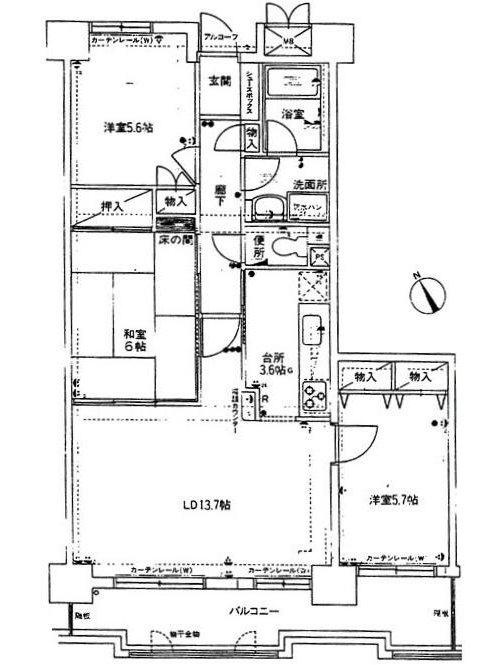 ダイアパレス皆賀　の間取り