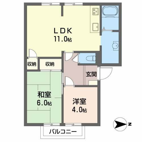 マザーグースAの間取り