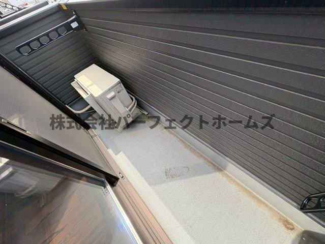 GH -STYLE武蔵のバルコニー|外からの目が気にならないバルコニーで洗濯物が干せます