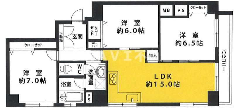 大手前ストークマンション BRAVI不動産の間取り|【大手前ストークマンション】