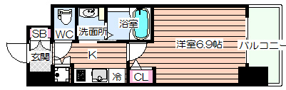【間取り】 | プロシード大阪EASTアクア・ラ・フォンテ