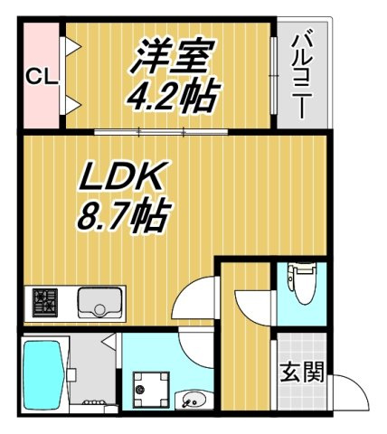 【間取り】 | LE COCON 岩倉Ⅳ