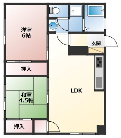 【間取り】 | 高洲ハイツ