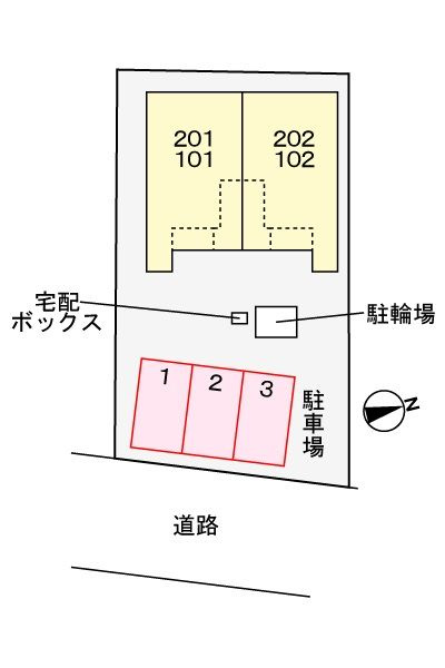 アークの駐車場