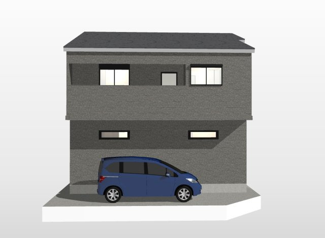 富田町５丁目　Ａプラン　建築条件付き土地の外観パース|【イメージパース】
ご予約いただけましたらお仕事終わりの遅い時間などお客様のご都合に合わせてご対応させていただきますのでお気軽にお問合せ下さい！