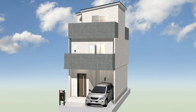 南庄所町　プランA　建築条件付き土地の外観パース