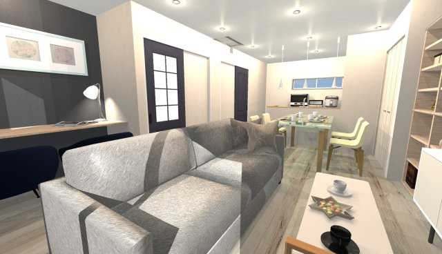 南庄所町　プランA　建築条件付き土地の外観パース|【イメージパース】