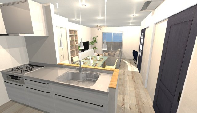 南庄所町　プランA　建築条件付き土地の外観パース|【イメージパース】