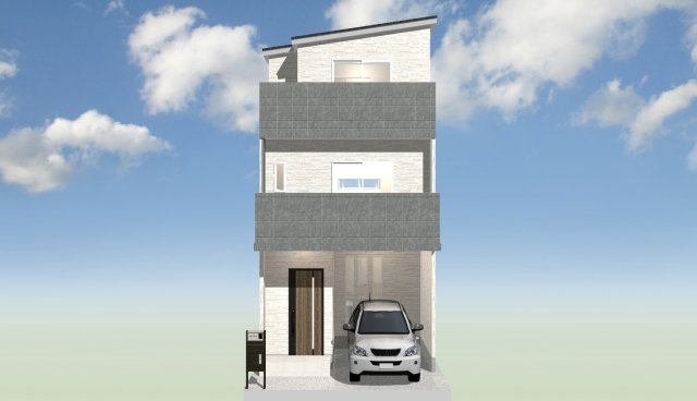 南庄所町　プランA　建築条件付き土地の外観パース