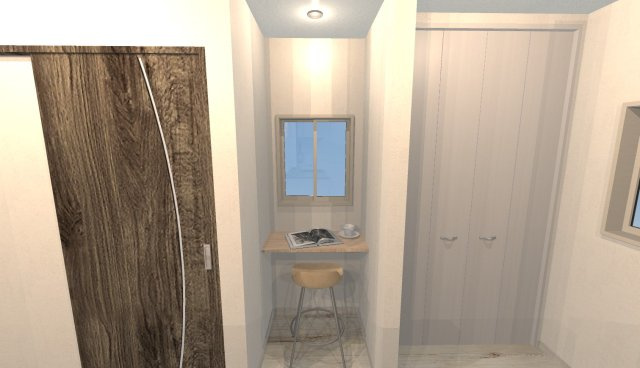 日向町　Ａプラン　建築条件付き土地の完成予想図|【イメージパース】