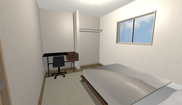 日向町　Ａプラン　建築条件付き土地の完成予想図|【イメージパース】