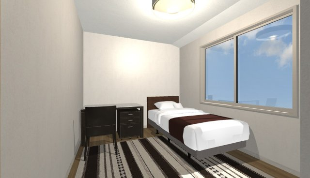 日向町　Ａプラン　建築条件付き土地の完成予想図|【イメージパース】