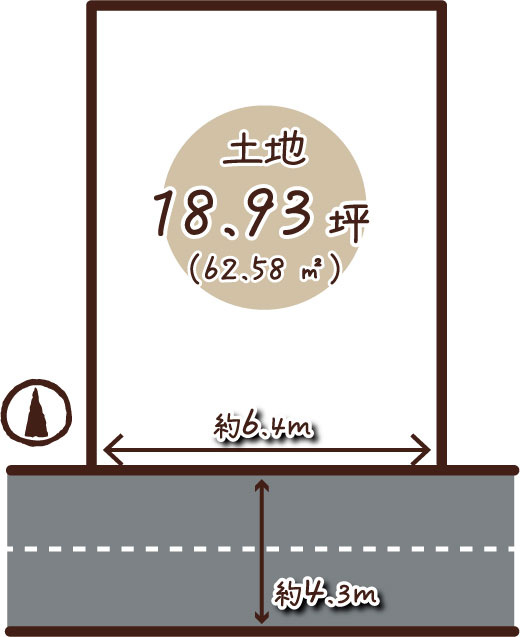 松川町　条件無し土地の土地図