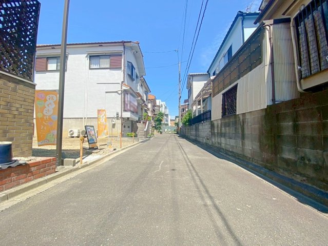 松川町　3階建プラン　条件付き土地の前面道路含む現地写真