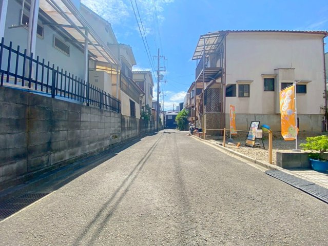 松川町　3階建プラン　条件付き土地の前面道路含む現地写真