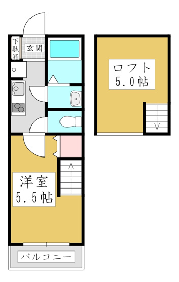 【間取り】 | スマートテラスⅠ