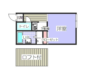 かずや立願寺壱番館の間取り
