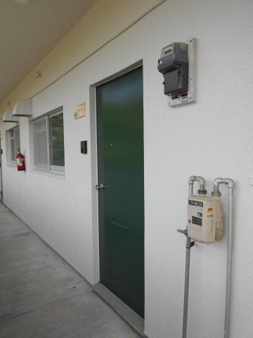 木の丸グリーンハイツの玄関