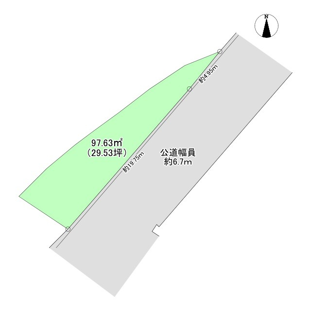 明石市大久保町大久保町　宅地の土地図