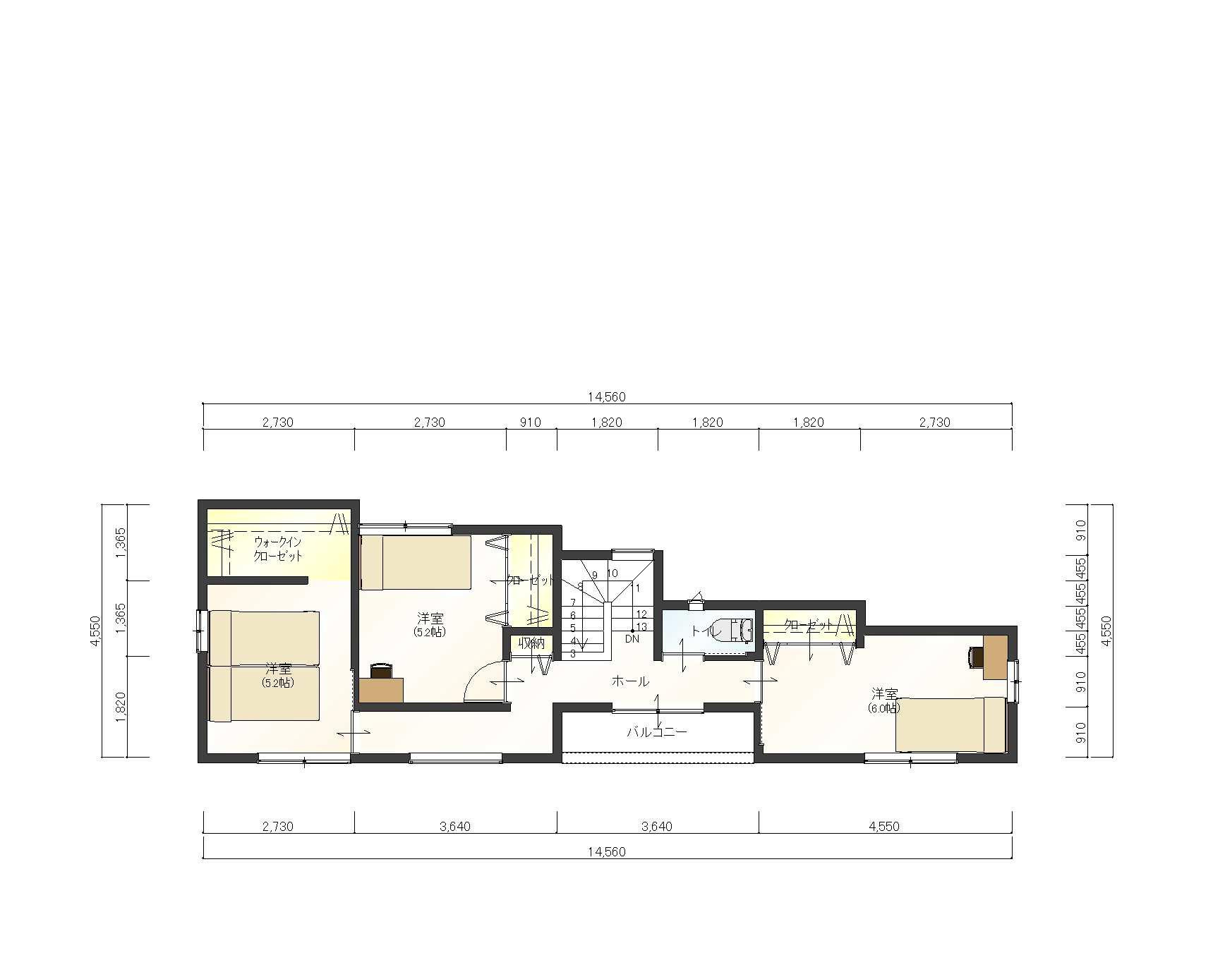 明石市大久保町大久保町　宅地の参考プラン|2階平面図