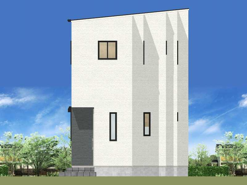 明石市大久保町大久保町　宅地の外観パース|東立面図