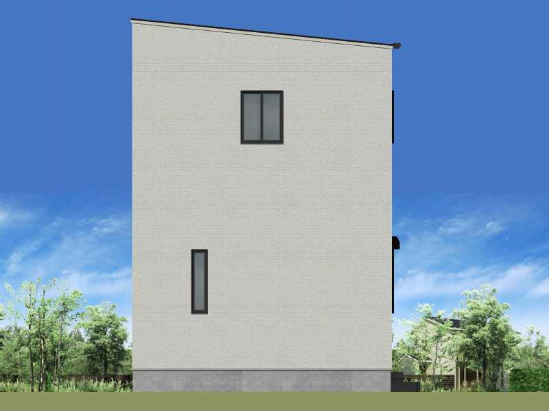 明石市大久保町大久保町　宅地の外観パース|西立面図