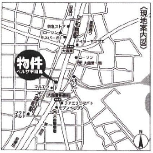 ベルザ平和島の地図