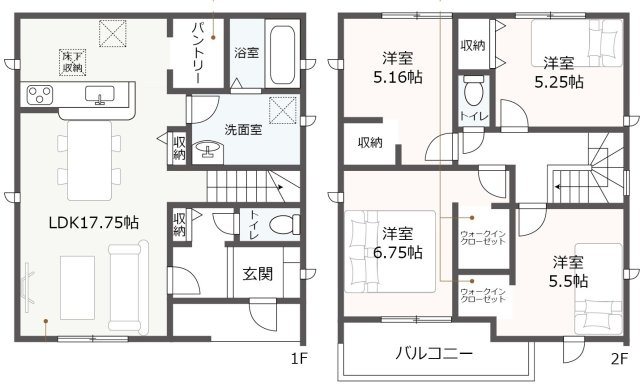 リーブルガーデン緑区大高町東千正坊　全4棟　新築戸建の間取り