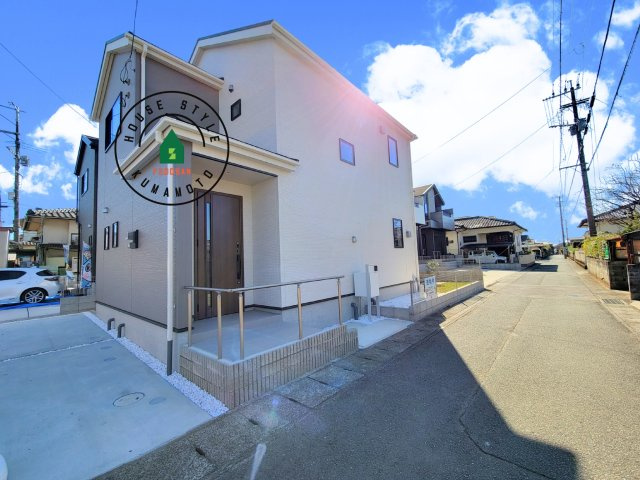 合志市須屋群窪第1-2棟（1号棟）の外観|デザイン性のある外観です。